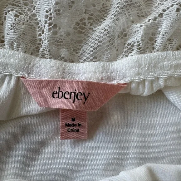 EBERJEY~ Mia Slip Chemise dress in Ivory Cream Size Medium - Picture 13 of 14